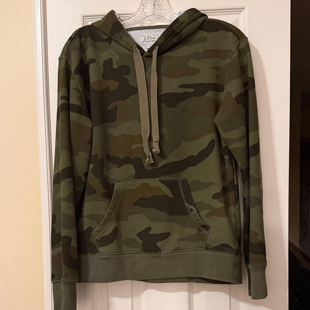 J. Crew Camouflage Hoodie - Green and Brown